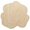Rose Flower Solid Unfinished Wood Shape Piece Cutout for DIY Craft Projects